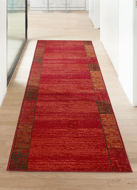 Läufer & Stufenmatten - Strapazierfähige Läufer nach Maß, in Größe 101 (Läufer, 60 cm breit) bis 106 (Läufer, 100 cm breit), in Farbe ROT Ansicht 1