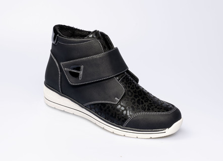 Komfort-Stiefelette im angesagten Leo-Look
