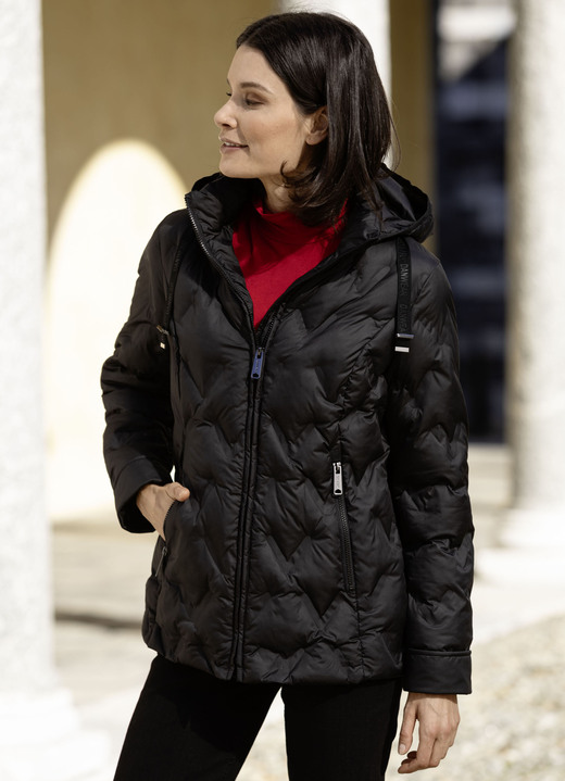 Jacken, Mäntel, Blazer - Funktionsjacke mit geklebten Kammern Jacken, Mäntel, Blazer - Funktionsjacke mit geklebten Kammern, in Größe 034 bis 052, in Farbe SCHWARZ