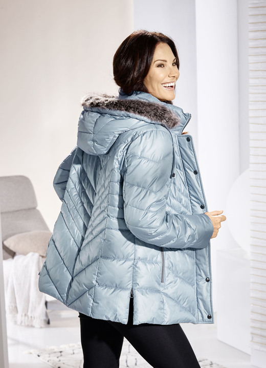 Jacken, Mäntel, Blazer - Jacke mit Reißverschluss an den Seitenschlitzen Jacken, Mäntel, Blazer - Jacke mit Reißverschluss an den Seitenschlitzen, in Größe 036 bis 052, in Farbe BLEU