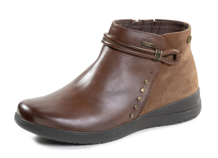 Komfortschuhe - ELENA EDEN, atmungsaktive Damen-Boots, Weite H, mit herausnehmbarem Fussbett, in Größe 036 bis 042, in Farbe COGNAC Ansicht 1