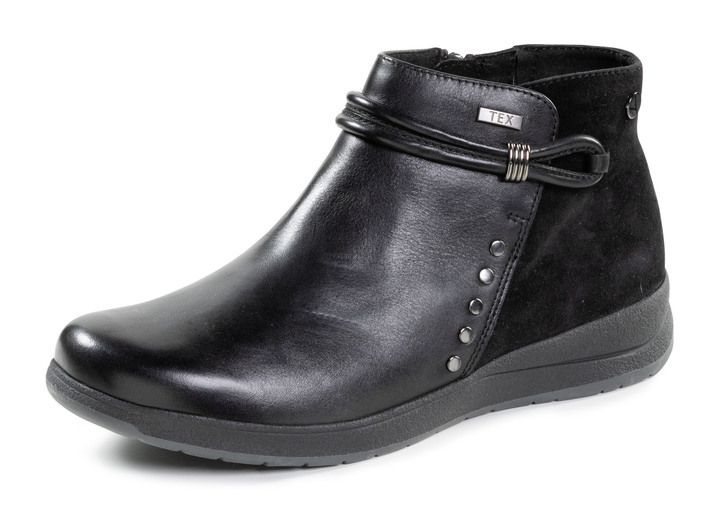 Komfortschuhe - ELENA EDEN, atmungsaktive Damen-Boots, Weite H, mit herausnehmbarem Fussbett, in Größe 036 bis 042, in Farbe SCHWARZ Ansicht 1