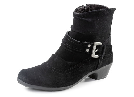 ELENA EDEN Stiefelette mit flotter Raffung und Zier-Schliesse