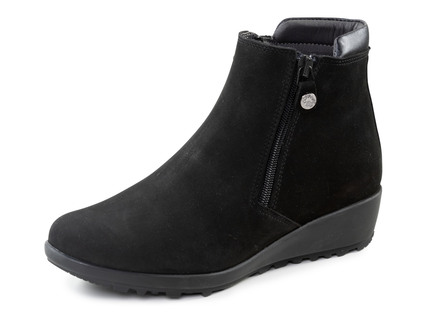 ELENA EDEN Stiefelette mit Nappaleder-Besatz