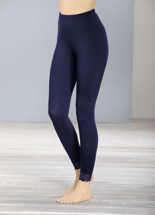 Freizeithosen - Zweierpack Leggings Freizeithosen - Zweierpack Leggings , in Größe 036 bis 058, in Farbe SCHWARZ, MARINE