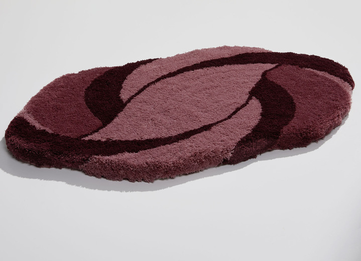 Badgarnituren - Barfussweiche Badvorleger von Kleine Wolke, in Größe 100 (Vorleger halbrund, 50/ 80 cm) bis 112 (WC-Deckelbezug, 47/ 50 cm), in Farbe ALTROSA Ansicht 1