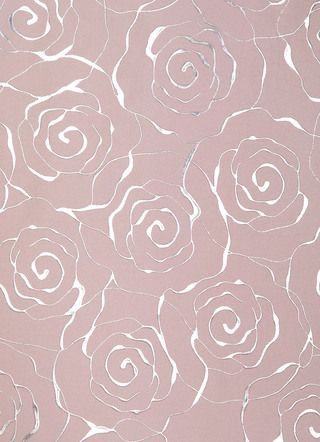 Dekoschal mit hübschem Rosen-Dessin