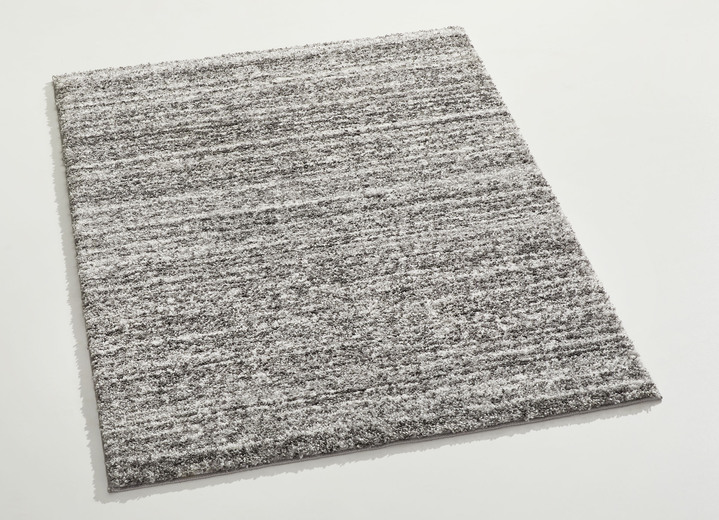 Modern - Handgetuftete Brücken und Teppiche mit dichtem Flor, in Größe 111 (Brücke, 60x110 cm) bis 288 (Teppich, 240x340 cm), in Farbe GRAU MELIERT Ansicht 1