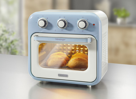Ariete 2-in-1 Heissluft-Ofen im Vintage-Design