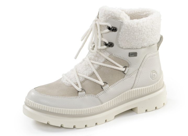 Komfortschuhe - Remonte, gefütterte Damen-Boots, Winterschuhe, Weite G, mit Reissverschluss, in Größe 036 bis 042, in Farbe ECRU-BEIGE Ansicht 1