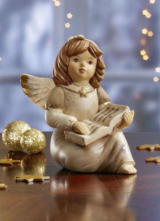 Goebel-Figuren - Engel mit Liederbuch aus dem Hause Goebel, in Farbe WALNUSS