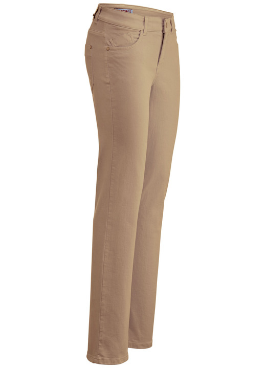 Hosen - Magic-Jeans in 5-Pocket-Form, in Größe 017 bis 050, in Farbe COGNAC Ansicht 1