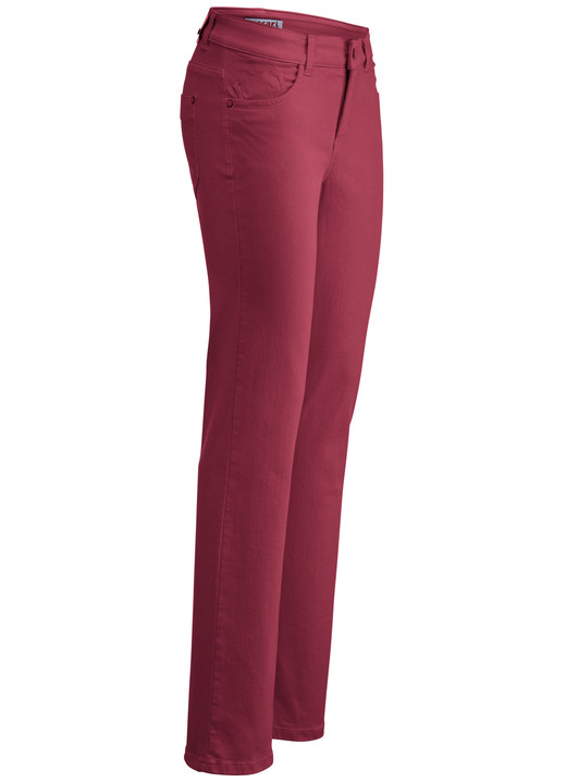 Hosen - Magic-Jeans in 5-Pocket-Form, in Größe 017 bis 050, in Farbe ROT Ansicht 1