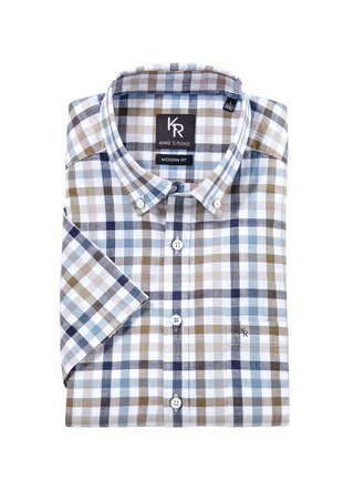 «King's Road»-Hemd mit Button-Down-Kragen in 4 Farben