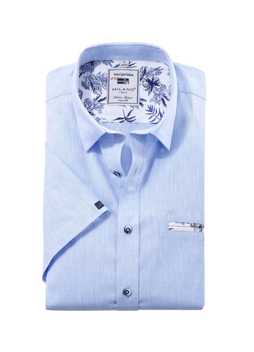 Hemden, Pullover & Shirts - Hemd von «Milano Italy» in 2 Farben Hemden, Pullover & Shirts - Hemd von «Milano Italy» in 2 Farben, in Größe 3XL(47/48) bis XXL(45/46), in Farbe BLEU MELIERT