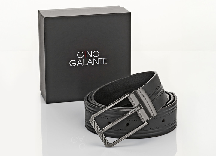 Accessoires    - GINO GALANTE Ledergürtel zum Kürzen, in Farbe SCHWARZ Ansicht 1