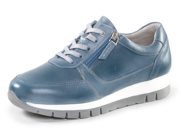 Komfortschuhe - ELENA EDEN, sportliche Damen-Sneaker, Weite H, mit herausnehmbarem Fussbett, in Größe 036 bis 042, in Farbe JEANS Ansicht 1
