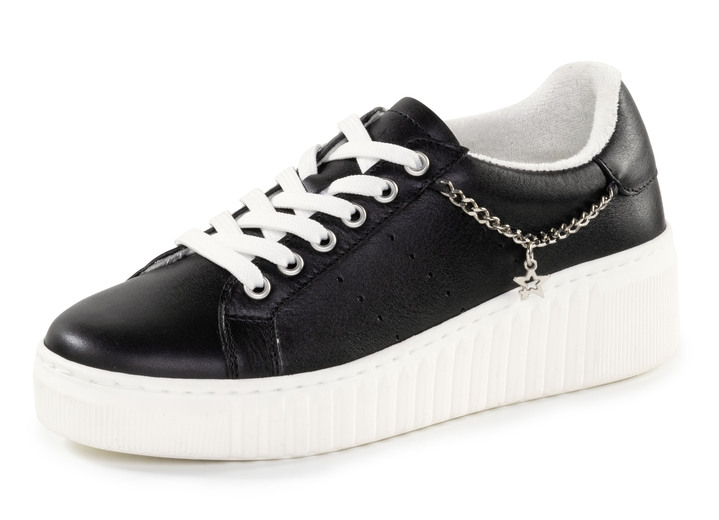 Komfortschuhe - ELENA EDEN, stylische Damen-Sneaker, Weite G, herausnehmbares Fussbett, in Größe 036 bis 042, in Farbe SCHWARZ Ansicht 1