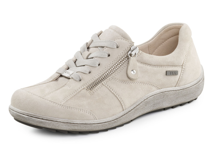 Komfortschuhe - ELENA EDEN, bequeme Damen-Schnürschuhe, Weite H, mit herausnehmbarem Fussbett, in Größe 036 bis 042, in Farbe KIESEL Ansicht 1