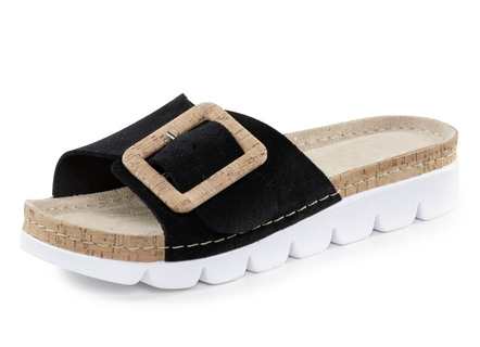 ELENA EDEN Pantolette aus weichem Veloursleder