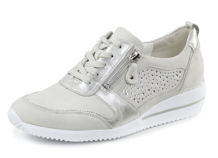 Komfortschuhe - Waldläufer, bequeme Damen-Schnürschuhe, Weite H, mit herausnehmbarem Fussbett, in Größe 3 1/2 bis 8, in Farbe PASTELLGRAU Ansicht 1