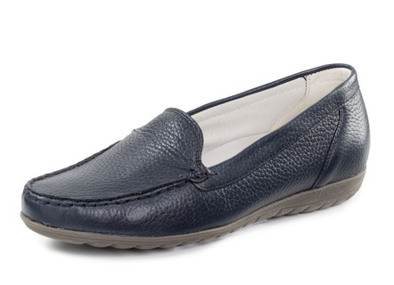 Waldläufer, bequeme Damen-Slipper, Weite H, mit herausnehmbarem Fussbett