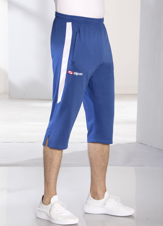 Sport- & Freizeitmode - 3/4-Hose von «alpas» Sport- & Freizeitmode - 3/4-Hose von «alpas», in Größe 3XL (58) bis XXL (56), in Farbe MITTELBLAU