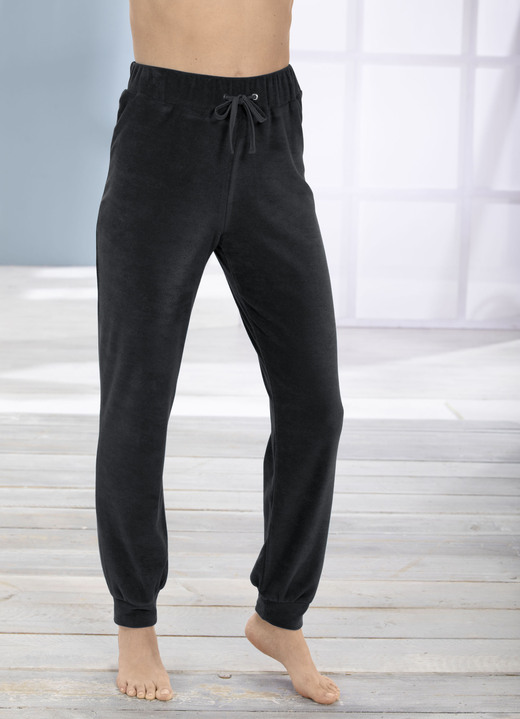 Freizeithosen - Hose mit bequemem Dehnund Freizeithosen - Hose mit bequemem Dehnund, in Größe 036 bis 054, in Farbe SCHWARZ
