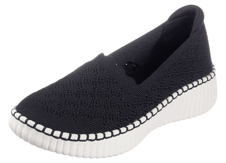 SKECHERS Slipper aus dehnbarem Strick-Material