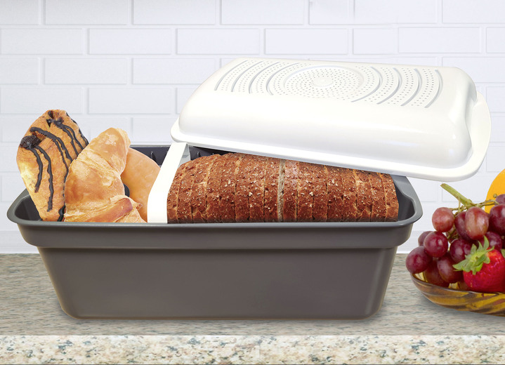 Schüsseln & Behälter - Brotbox „Bread Magic“ , in Farbe WEISS-GRAU, in Ausführung „Bread Magic“ Ansicht 1