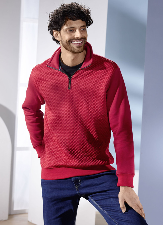 Hemden, Pullover & Shirts - Troyer in 2 Farben Hemden, Pullover & Shirts - Troyer in 2 Farben, in Größe 046 bis 062, in Farbe DUNKELROT