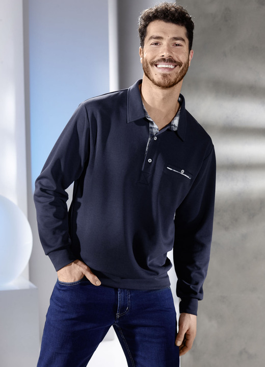 Hemden, Pullover & Shirts - Poloshirt in 3 Farben Hemden, Pullover & Shirts - Poloshirt in 3 Farben, in Größe 046 bis 062, in Farbe DUNKELBLAU