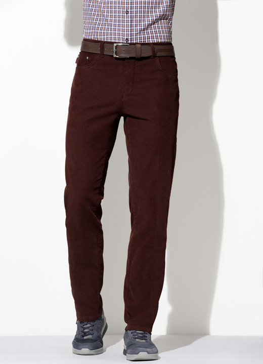 Hosen - «Francesco Botti»-Cordhose in 4 Farben Hosen - «Francesco Botti»-Cordhose in 4 Farben, in Größe 024 bis 062, in Farbe BORDEAUX