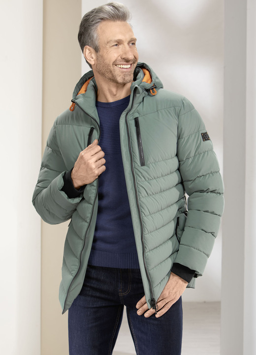 Sakkos & Jacken - Steppjacke mit abtrennbarer Kapuze Sakkos & Jacken - Steppjacke mit abtrennbarer Kapuze, in Größe 048 bis 060, in Farbe JADEGRÜN