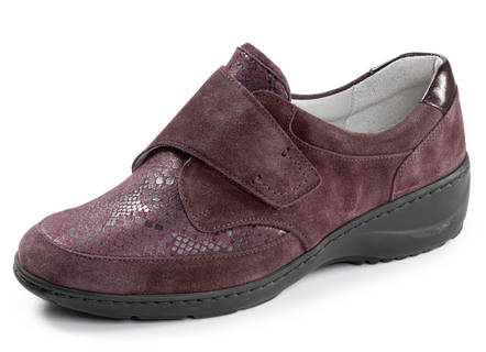 Waldläufer, bequeme Damen-Slipper, Weite K, mit herausnehmbarem Fussbett