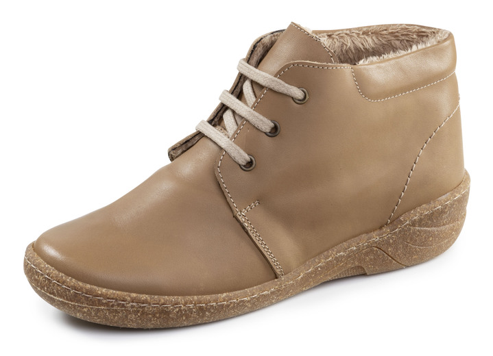 Stiefel & Stiefeletten - ELENA EDEN, gefütterte Damen-Boots, Weite G, mit herausnehmbarem Fussbett, in Größe 036 bis 042, in Farbe CAMEL Ansicht 1