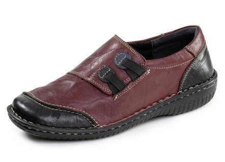 ELENA EDEN, klassische Damen-Slipper, Weite G, mit herausnehmbarem Fussbett