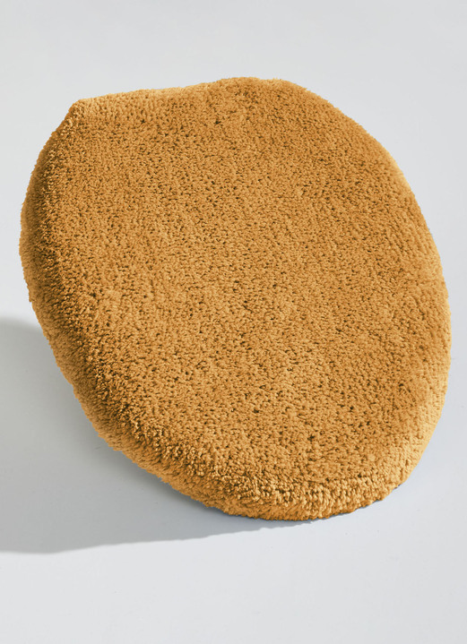 Badgarnituren - Pflegeleichte Badgarnitur ideal für Allergiker, in Größe 100 (Teppich, 50/ 80 cm) bis 112 (WC-Deckelbezug, 47/ 50 cm), in Farbe TERRA Ansicht 1