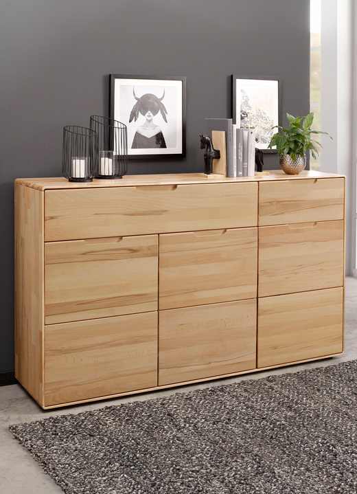 Sideboards & Kommoden - Fantastisches Sideboard aus Massivholz, in Farbe KERNBUCHE Ansicht 1