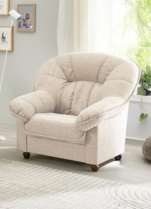 Funktions-Polstermöbel - Komfortable Polstermöbel, in Farbe BEIGE, in Ausführung Sessel Ansicht 1