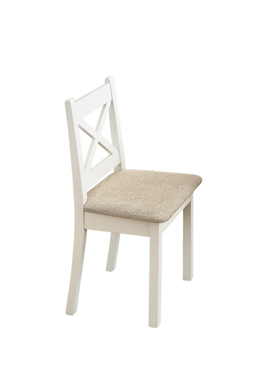 Essgruppen - Esszimmermöbeln, in Farbe WEISS-BEIGE, in Ausführung Stühle, 2er-Set Ansicht 1