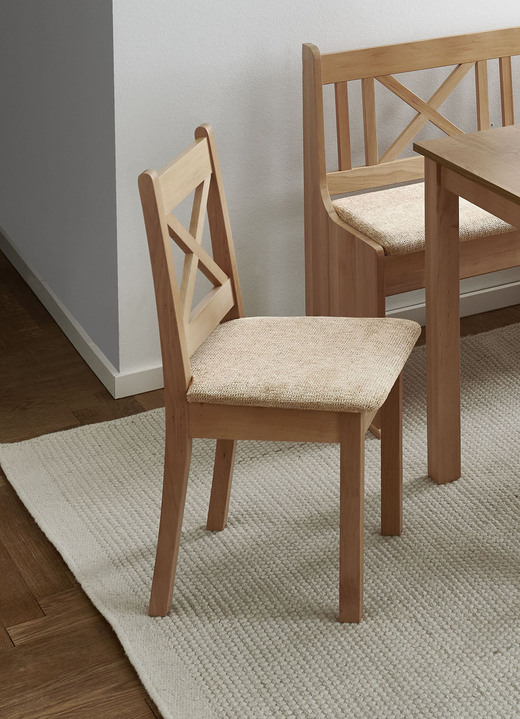 Landhausstil - Esszimmermöbeln, in Farbe NATUR-BEIGE, in Ausführung Stühle, 2er-Set Ansicht 1