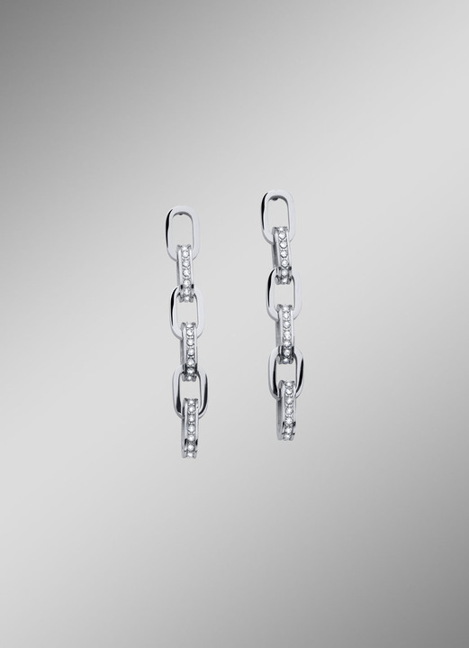 Damen-Modeschmuck - Elegante Ohrstecker mit funkelnden Kristallen, in Farbe  Ansicht 1