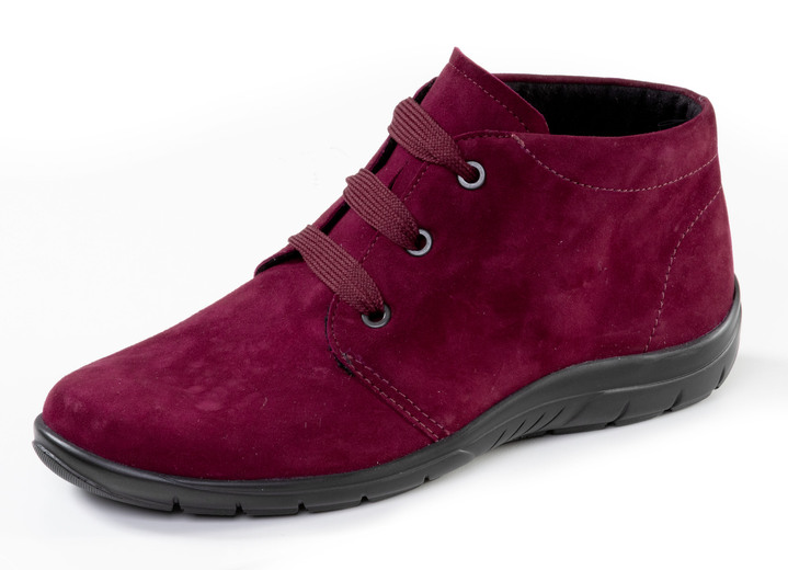 Stiefel & Stiefeletten - ELENA EDEN, bequeme Damen-Boots, Weite H, mit herausnehmbarem Fussbett, in Größe 3 1/2 bis 8, in Farbe BORDEAUX Ansicht 1