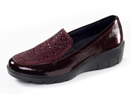 ELENA EDEN, bequeme Damen-Slipper, Weite H, mit herausnehmbarem Fussbett