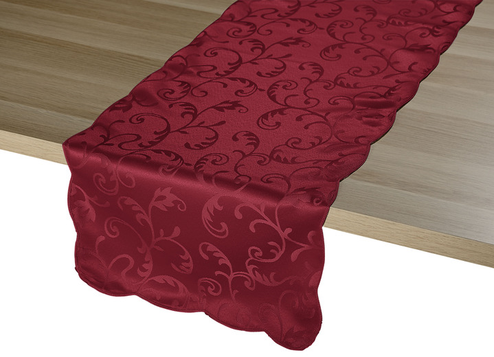 Tischdecken - «SCHÄFER» Tisch- und Raumdekoration in verschiedenen Ausführungen, in Größe 130 (Tischdecke, 130/160 cm) bis 404 (2er-Set Kissenbezüge, 40/40 cm), in Farbe ROT Ansicht 1