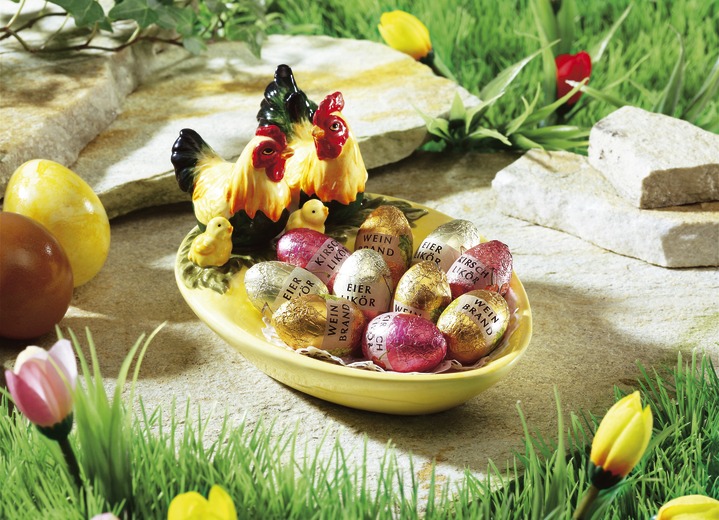 - Dekoschale Hühner, in Farbe