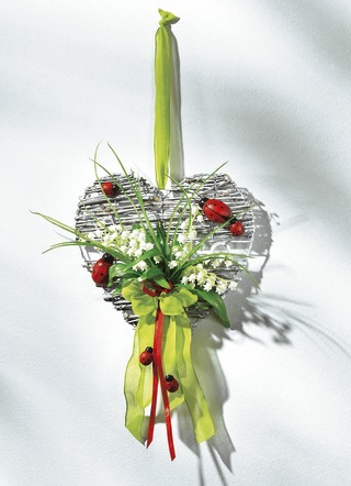 Weidenherz mit Maiglöckchen