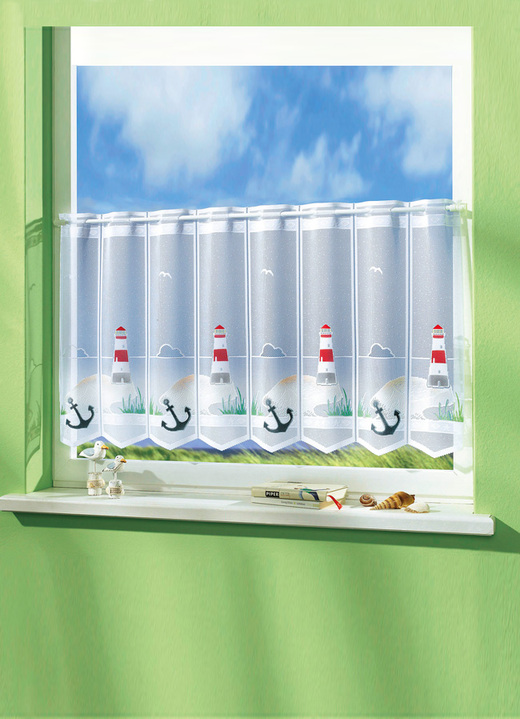 Landhaus & Küche - Kurzstore «Leuchtturm», in Größe 788 (H45xB 98 cm) bis 858 (H60xB155 cm, in Farbe LEUCHTTURM Ansicht 1