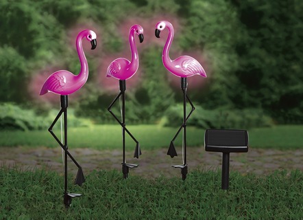 Solar-Flamingos, 3er-Set